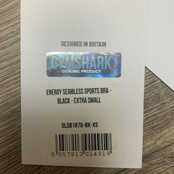 Gymshark Black Dry Wick Sports Bra. Size XS - Picture 6 of 8